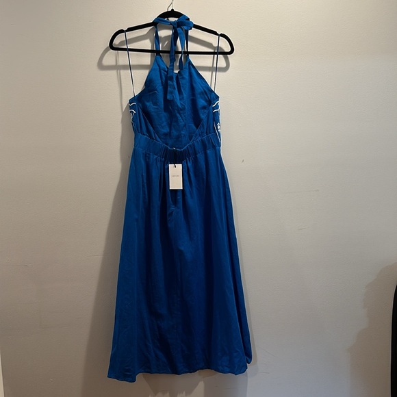 NWT Greylin Melissa Embroidered Halter Midi Dress - Picture 8 of 8